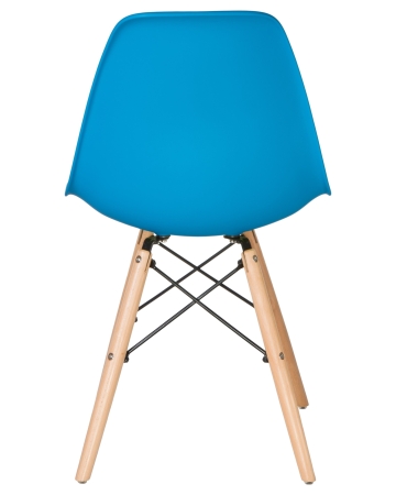 Стул обеденный DSW ножки светлый бук, голубой BE-02 Стул обеденный DSW ножки светлый бук, голубой BE-02