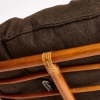 Кресло "PAPASAN" 23/01 W, с подушкой, коньяк, ткань коричневая 3М7-147
