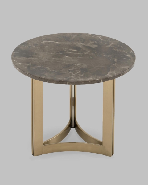 Журнальный столик Кассия 60*60 см темная керамика