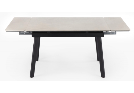 Керамический стол Норман 120(180)х80 carmen light grey, черный