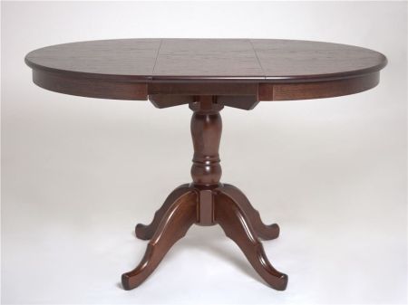 Стол Круглый шоколад, массив березы, шпон