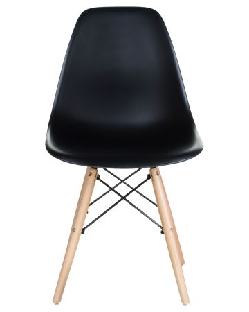 Стул обеденный DSW ножки светлый бук, черный B-03