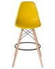 Стул барный DSW BAR ножки светлый бук сиденья желтый Y-01