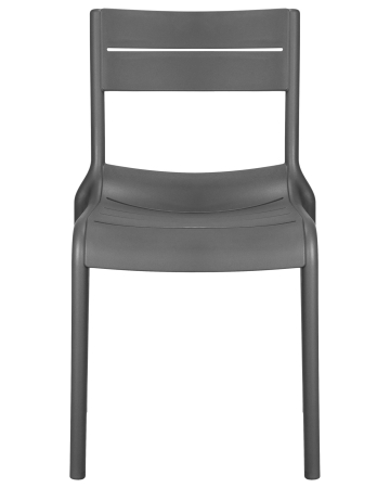 Стул TIM серый, пластик, твердое сиденье, без подлокотников