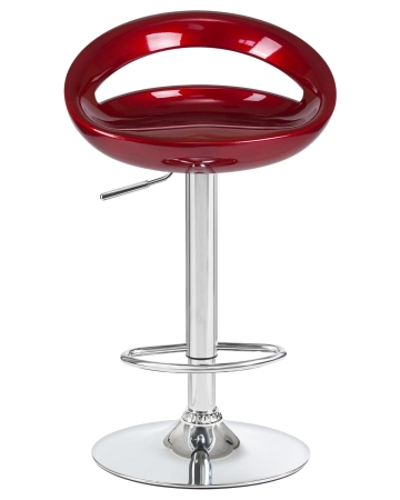 Набор 2 шт Стул барный DISCO, бордовый металлик