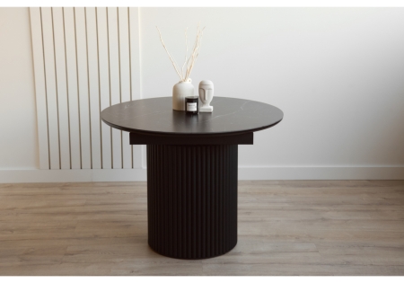 Керамический стол Стивен 100(140) shakespeare black, черный