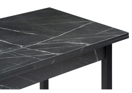 Стол деревянный Форли 90(150)х67 файерстоун, черный матовый