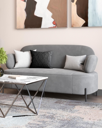 Диван Кэнди велюр серый Диван Кэнди велюр серый