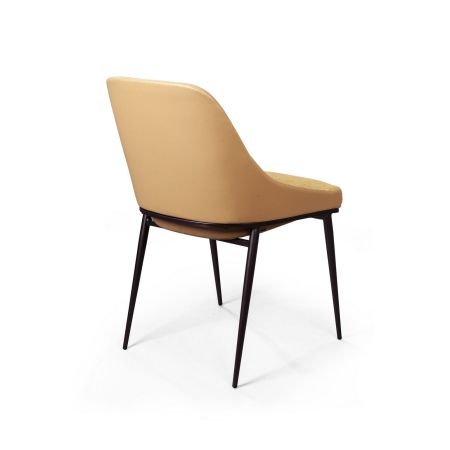 Стул Vincent, велюр комби желтый