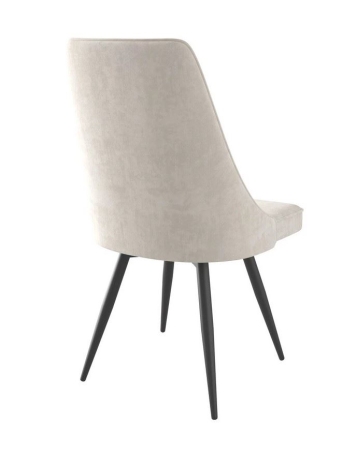 Стул LEO-R поворотный, кремовый, черный