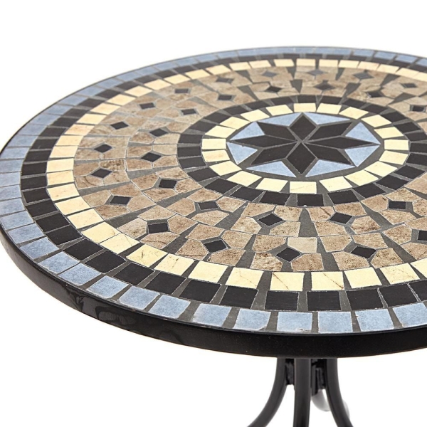 Стол Secret de Maison ROMEO (PL08-1070-1-GBRN) металл, 60х72 см, черный, плитка "ASTRA" Стол Secret de Maison ROMEO (PL08-1070-1-GBRN) металл, 60х72 см, черный, плитка "ASTRA"