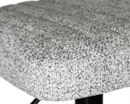 Стул барный CHARLY BLACK светло-серый твид LEO04