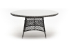 "Эспрессо" плетеный круглый стол, диаметр 150 см, цвет графит