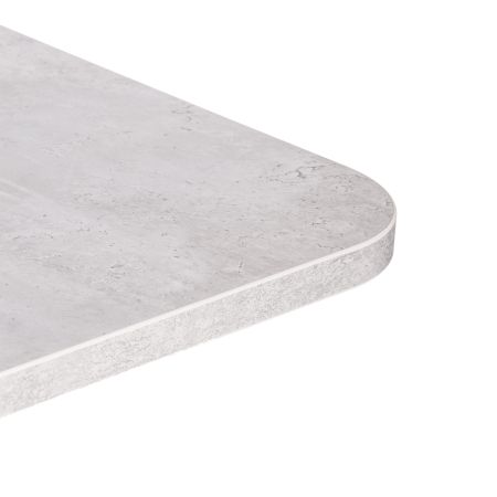 Стол обеденный SMART ЛДСП, 105-140х68,6х75 см, белый бетон, белый