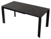 Стол CORNER 120 MATT BLACK MARBLE SINTERED STONE, BLACK