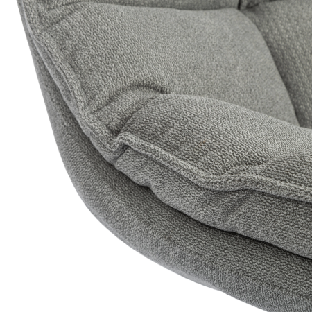 Кресло лаунж Reflex/Рефлекс с пуфом светло-серый