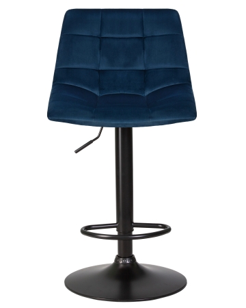 Стул барный TAILOR черный, синий велюр MJ9-117