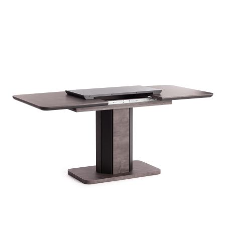 Стол обеденный SKAT ЛДСП, МДФ, 120-160х80х75 см, оникс, графит