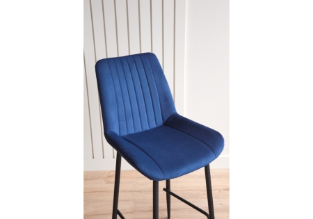 Барный стул Седа 360 синий (zd 798), черный np