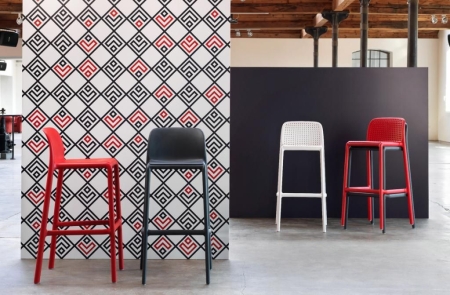 Стул пластиковый барный Lido белый