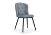 Стул на металлокаркасе Алиссум светло-серый, черный Стул на металлокаркасе Алиссум светло-серый, черный