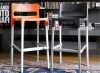 Стул барный пластиковый Scab Design Divo оранжевый фото в интернет-магазине Stoolmarket