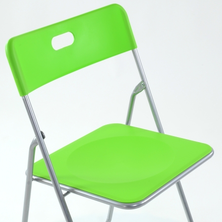 Стул N-299 Fold металлокаркас, пластик светло-зеленый