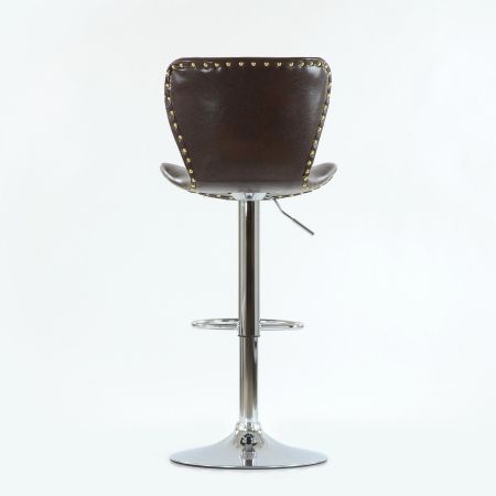 Барный стул Over коричневый блестящий