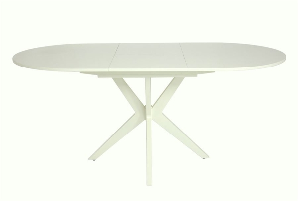 Стол "Астерия" эмаль 11, шпон бук 1300(1750)*900