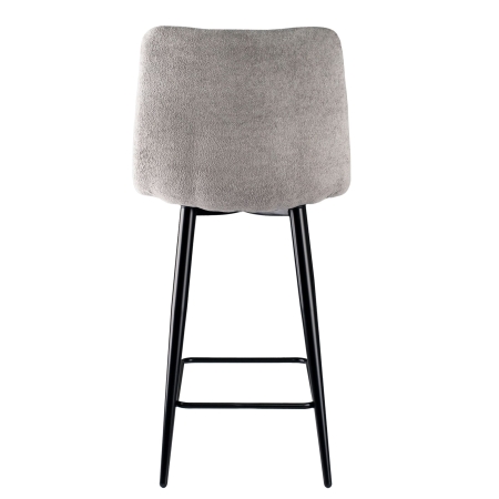 Стул полубарный Base букле серый MOSS 960 60см