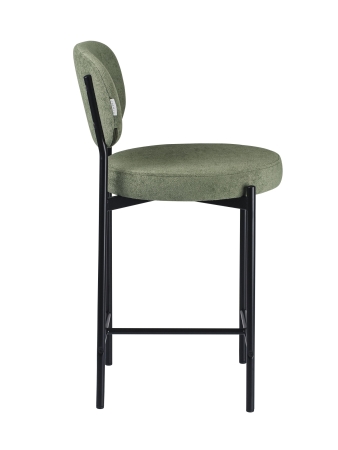 Стул полубарный MASO букле зеленый MOSS 615