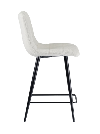 Стул полубарный Base экомех белый HUSH 000 60см