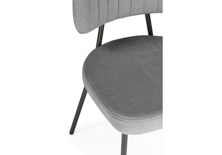 Стул на металлокаркасе Вакао антрацитовый brendy stone 28, черный