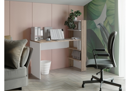 Компьютерный стол Арлет сонома, белый