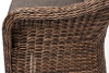 "Равенна" диван двухместный плетенный из ротанга, цвет коричневый