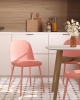 Стул Fog с подушкой пластик пыльно-розовый