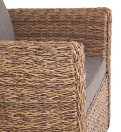 "Капучино" кресло из искусственного ротанга (гиацинт), соломенный