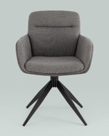 Стул обеденный Waldo серый с серой экокожей