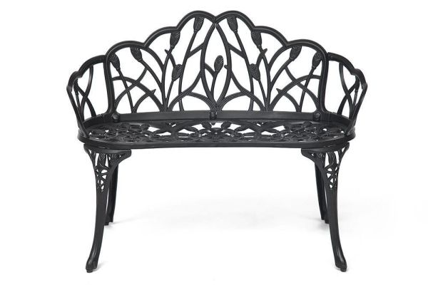 Скамья Secret De Maison Strauss (Штраус) алюминиевый сплав, 99хх56х76 см, черный