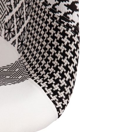 Кресло Secret De Maison CINDY SOFT EAMES (mod. 101) дерево береза, металл, мягкое сиденье, ткань, 61х60х80 см, черный, белый