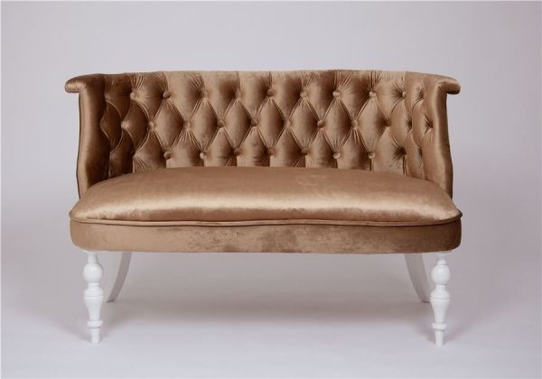 Диван Бархат эмаль белая, 5 - золото Диван Бархат эмаль белая, 5 - золото