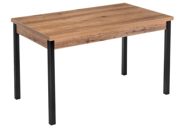 Деревянный стол Оригон дуб горный, черный матовый