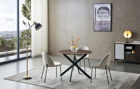 Стол DT-937 (d100) орех 43334