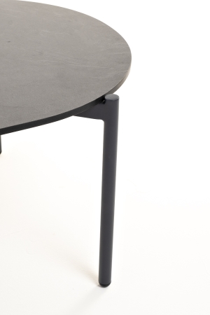 "Диего" журнальный стол из HPL 120х60 H40, каркас темно-серый (RAL7024), серый гранит