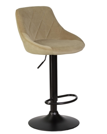 Набор 2 шт Стул барный LOGAN BLACK, мокко велюр (MJ9-9)