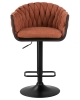 Стул барный LEON оранжевая ткань LAR 275-27 Стул барный LEON оранжевая ткань LAR 275-27
