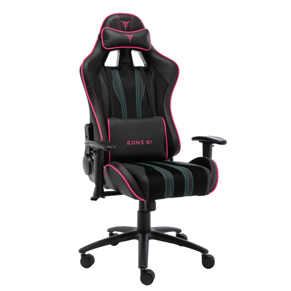 Кресло компьютерное игровое ZONE 51 GRAVITY черный-розовый