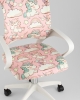 Кресло офисное TopChairs Simple SN Junior принт Unicorns пластик белый