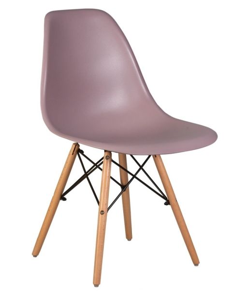 Стул обеденный DSW ножки светлый бук, сиреневый P-04 Стул обеденный DSW ножки светлый бук, сиреневый P-04