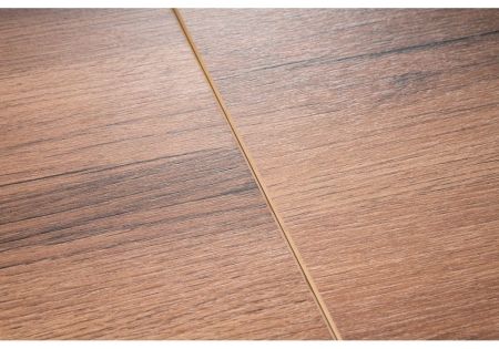 Стол деревянный Лота Лофт 140*25 мм дуб делано темный, матовый черный